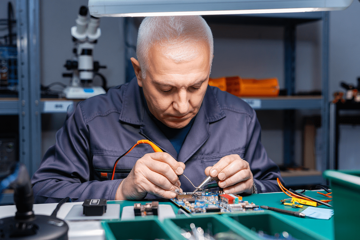 Процесс ремонта техники VISION в vision-service