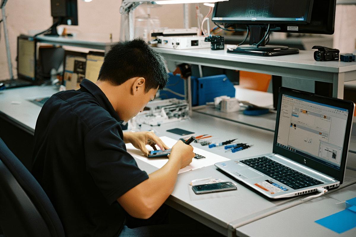 Процесс ремонта техники VISION в vision-service